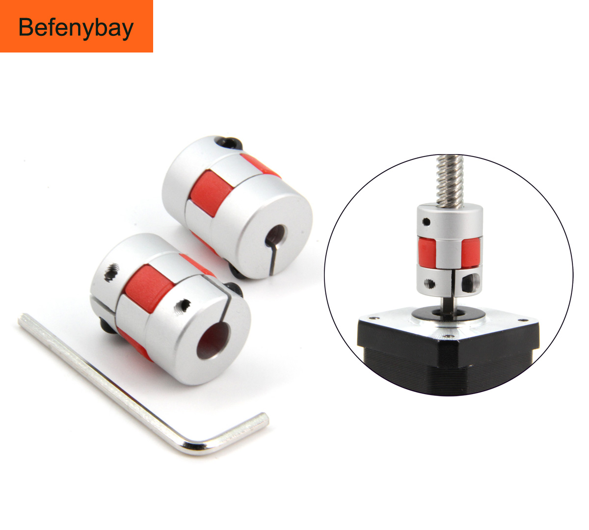 Coupling 8Mm - Befenybay Разъем двигателя с ЧПУ, две