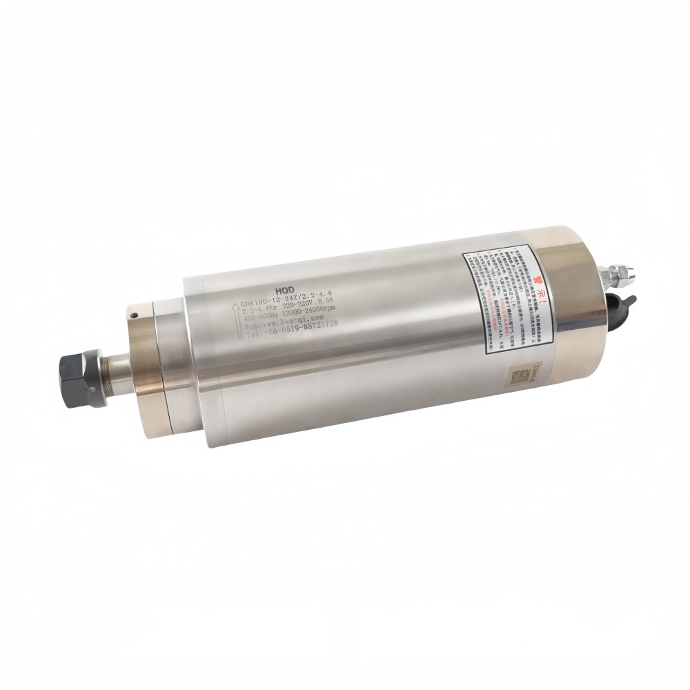 Water Cooled Spindle - Высокоскоростной шпиндельный двигатель HQD GDK100-12-24Z/2.2-4.4 ER20