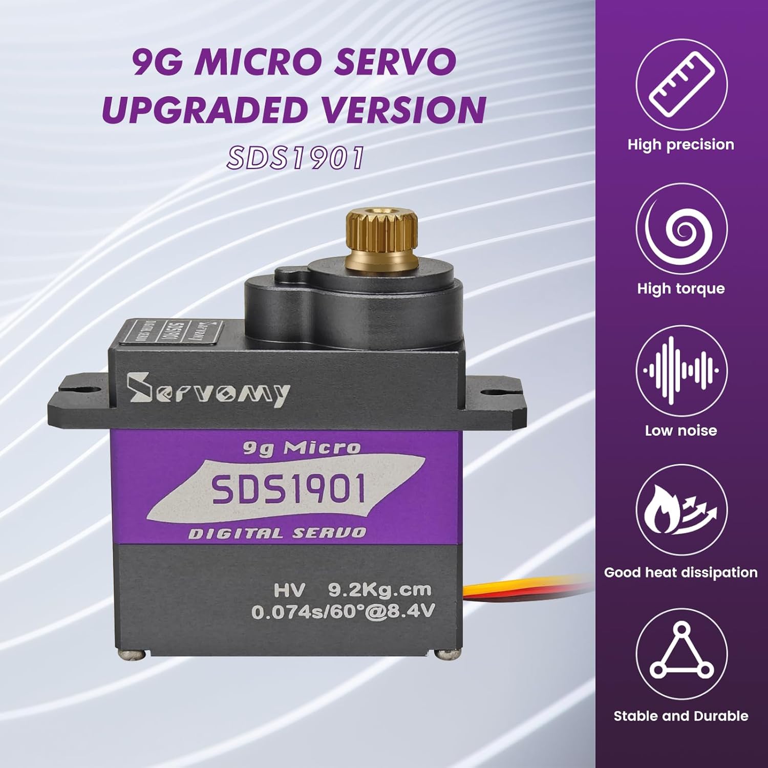 Servo 9G - SERVOMY-SDS1901 Цифровой 9G микросердечник 9 кг