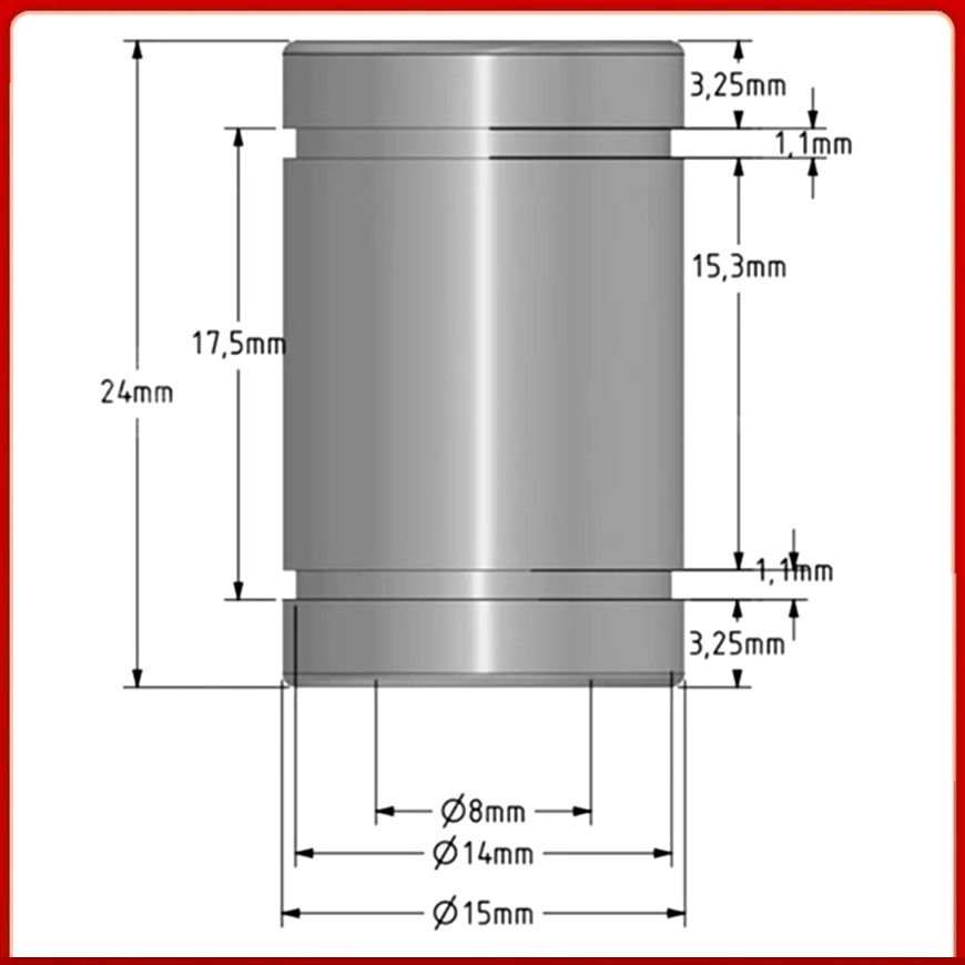 Запасной линейный подшипник дл – обзор и цена Lm8Uu Bearing