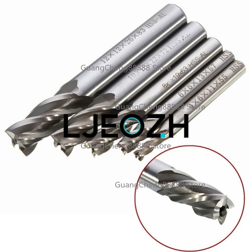 Набор из 5 фрез с 4 лезвиями и – обзор и цена End Mill Set