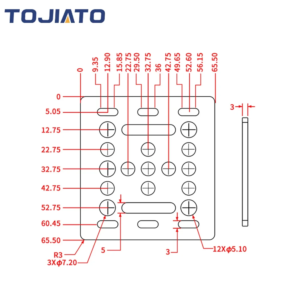Tojiato V Gantry Plate X-Axis  – обзор и цена V Slot Wheel