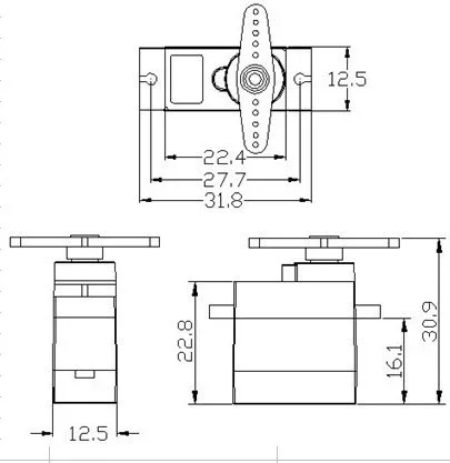 Feetech FT90MR 2кг микро-серво – обзор и цена Servo 9G