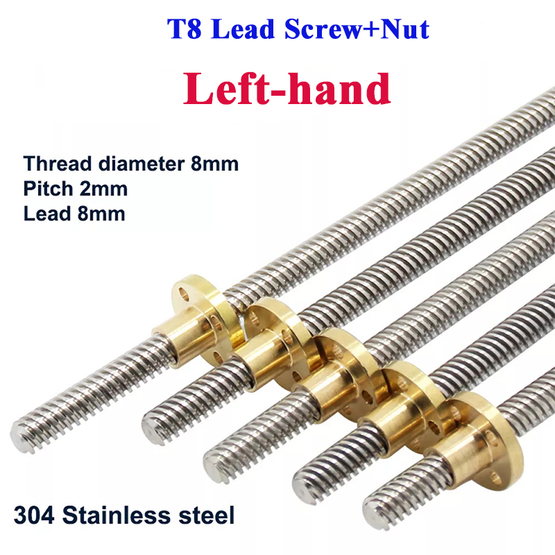 Ходовой винт T8 с левой резьбо – обзор и цена Lead Screw 8Mm
